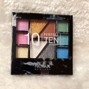 Nicka K New York 10 Color Eyeshadow Palette - Vibrant Shimmer shades. New